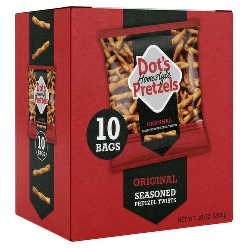 Dot's Homestyle Pretzels Original Seasoned Pretzel Twists, 10 oz, 10 count