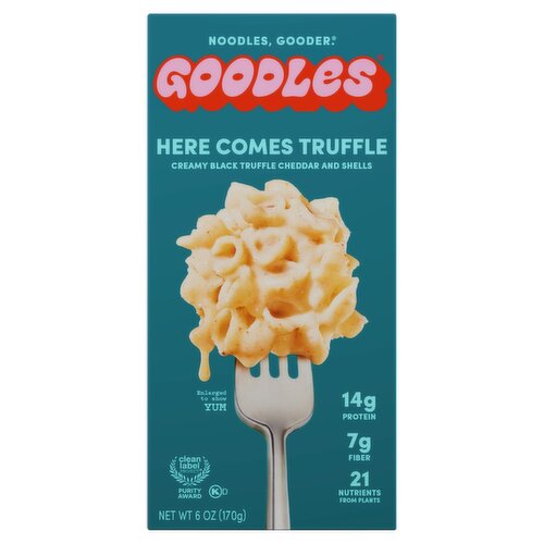 Goodles Here Comes Truffle Creamy Black Truffle Cheddar and Shells, 6 oz