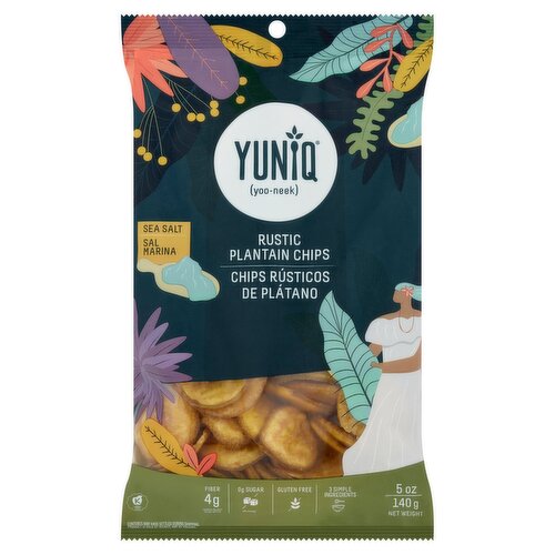 Yuniq Sea Salt Rustic Plantain Chips, 5 oz