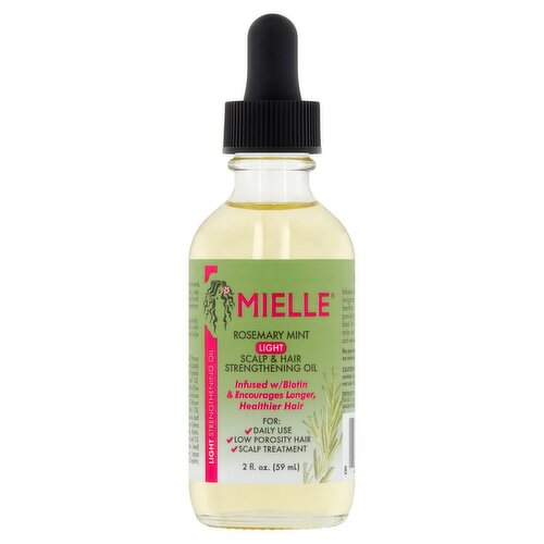 Mielle Rosemary Mint Light Scalp & Hair Strengthening Oil, 2 fl oz