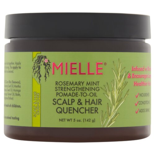 Mielle Rosemary Mint Strengthening Pomade-to-Oil Scalp & Hair Quencher, 5 oz