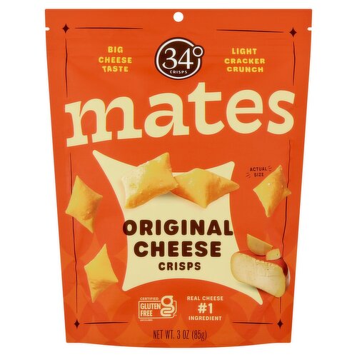 Mates Original Cheese Crisps, 3 oz