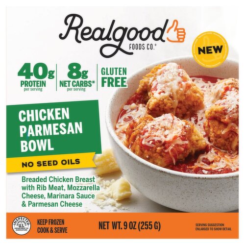 Realgood Foods Co. Chicken Parmesan Bowl, 9 oz