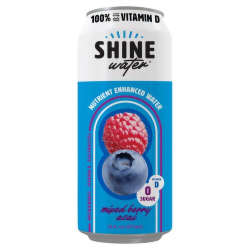 ShineWater Mixed Berry Acai Nutrient Enhanced Water, 16 fl oz