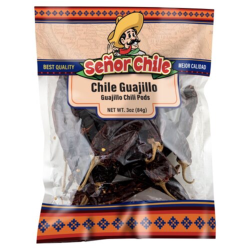 Señor Chile Guajillo Chili Pods, 3 oz