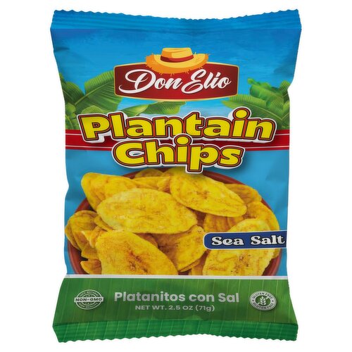 Don Elio Sea Salt Plantain Chips, 2.5 oz
