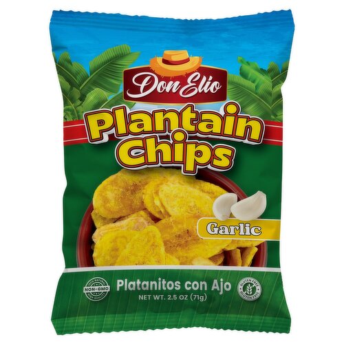 Don Elio Garlic Plantain Chips, 2.5 oz