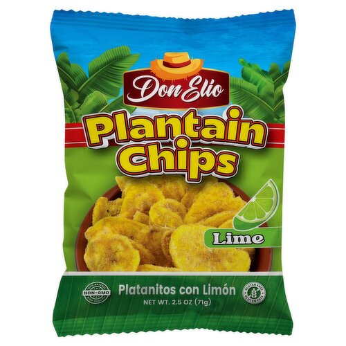 Don Elio Lime Plantain Chips, 2.5 oz