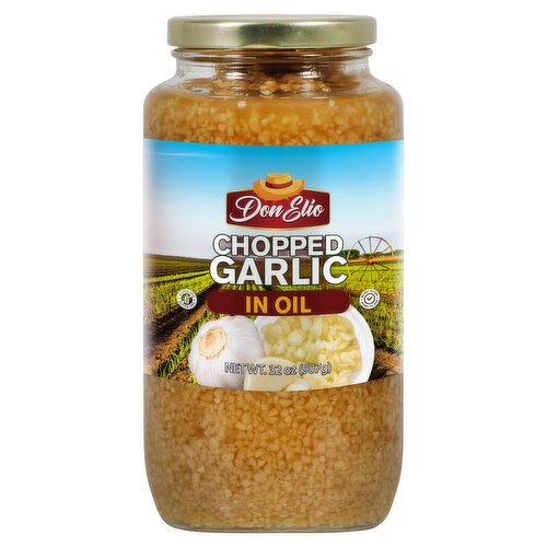 Don Elio Chopped Garlic in Oil, 32 oz