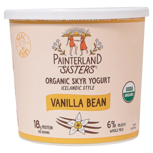 Painterland Sisters Vanilla Bean Icelandic Style Organic Skyr Yogurt, 24 oz