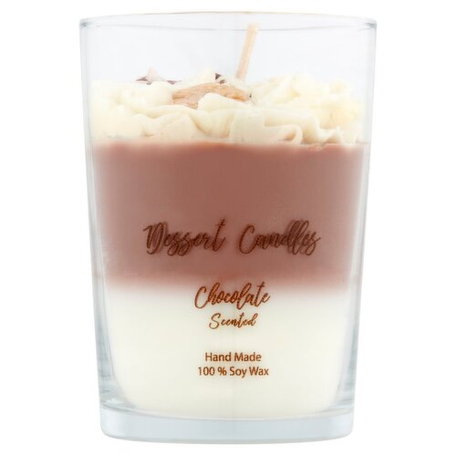 Dessert Candles Chocolate Scented Handmade Candle, 12 oz