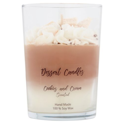 Dessert Candles Cookies and Cream Scented Candle, 12 oz