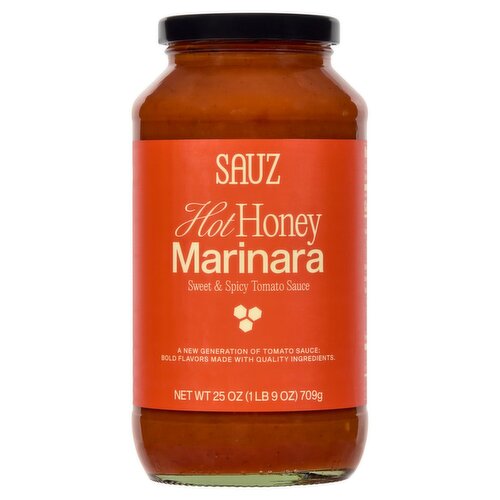 Sauz Hot Honey Marinara Sweet & Spicy Tomato Sauce, 25 oz
