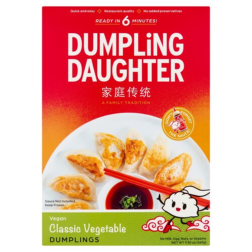 Dumpling Daughter Classic Vegetable Dumplings, 9.50 oz