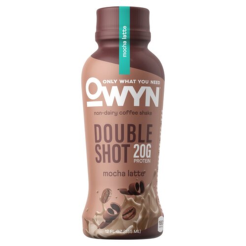 OWYN Mocha Latte Non Dairy Coffe Shake, 12 fl oz