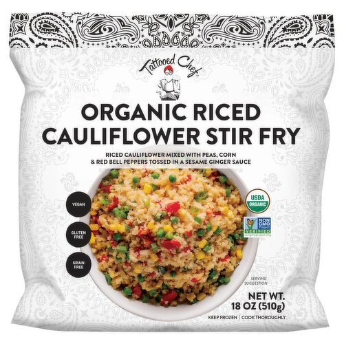 Tattooed Chef Organic Riced Cauliflower Stir Fry, 18 oz