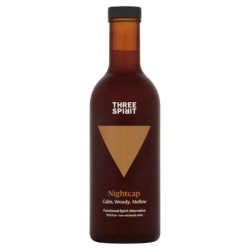 Three Spirit Nightcap Functional Spirit Alternative Non-Alcoholic Elixir, 16.9 fl oz