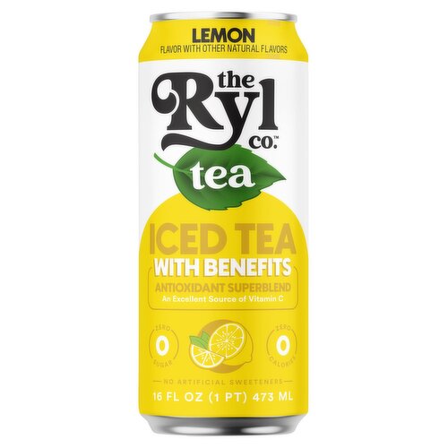 The Ryl Co. Zero Sugar Lemon Tea, 16.0 fl oz