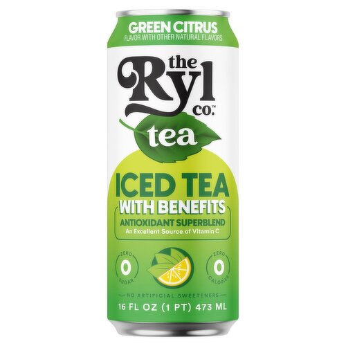 The Ryl Co. Green Citrus Iced Tea, 16 fl oz