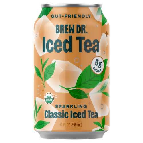Brew Dr. Sparkling Classic Iced Tea, 12 fl oz