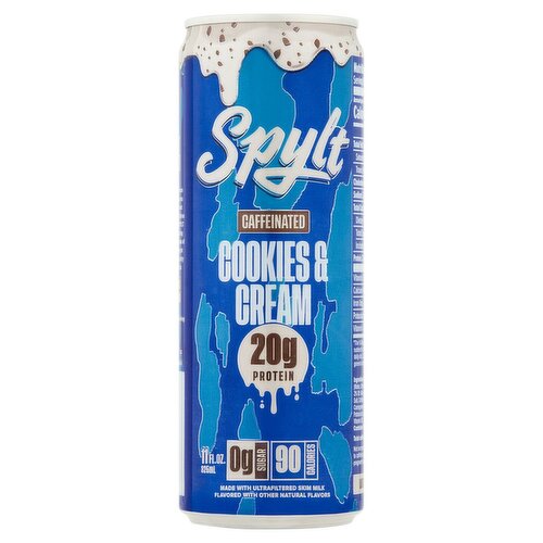 Spylt Caffeinated Cookies & Cream Protein Milk Drink, 11 fl oz