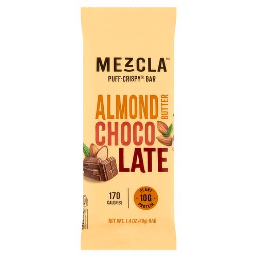 Mezcla Almond Butter Chocolate Puff-Crispy Bar, 1.4 oz