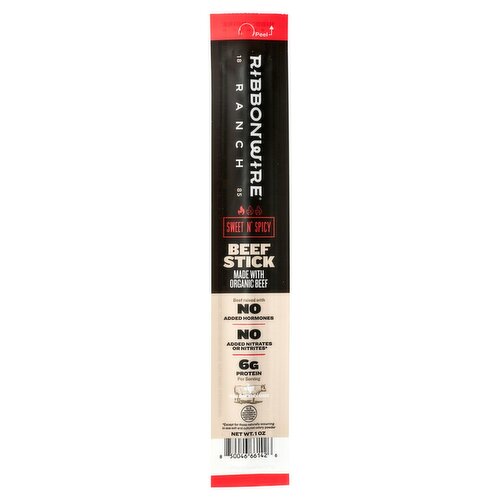 Ribbonwire Ranch Sweet N' Spicy Beef Stick, 1 oz
