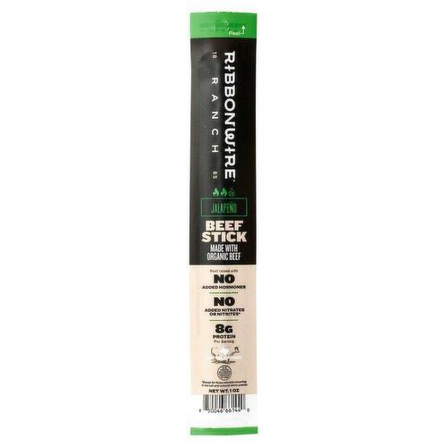 Ribbonwire Ranch Jalapeño Beef Stick, 1 oz