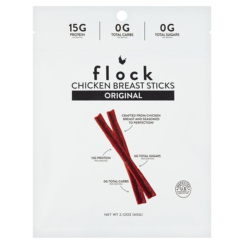 Flock Original Chicken Breast Sticks, 2.12 oz