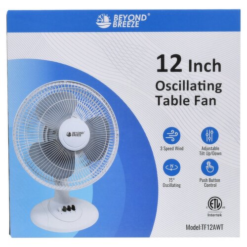 Beyond Breeze 12 Inch Oscillating Table Fan
