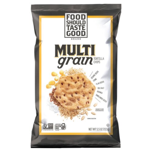 Food Should Taste Good Multi Grain Tortilla Chips, 5.5 oz