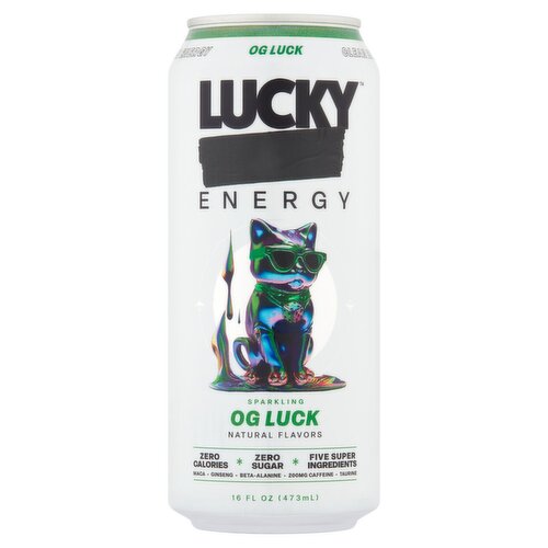 Lucky OG Luck Sparkling Energy Drink, 16 fl oz