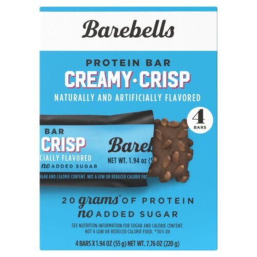 Barebells Creamy-Crisp Protein Bar, 1.94 oz, 4 count