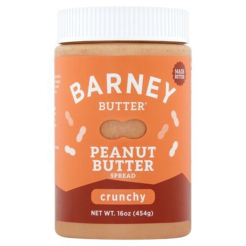 Barney Butter Crunchy Peanut Butter Spread, 16 oz