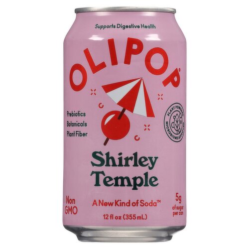 Olipop Shirley Temple Soda, 12 fl oz