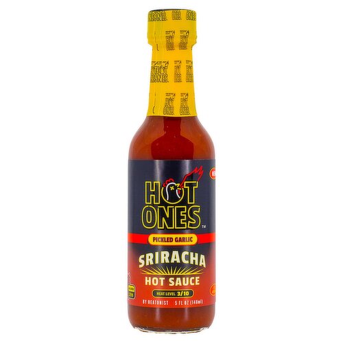 Hot Ones Pickled Garlic Sriracha Hot Sauce, 5 fl oz