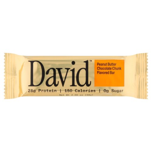 David Peanut Butter Chocolate Chunk Flavored Bar, 2.05 oz