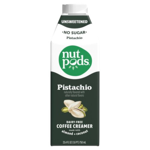 Nutpods Unsweetened Pistachio Dairy Free Coffee Creamer, 25.4 fl oz