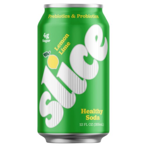 Slice Lemon Lime Healthy Soda, 12 fl oz