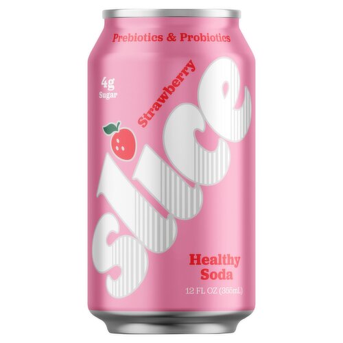 Slice Strawberry Healthy Soda, 12 fl oz