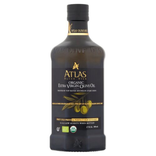 Atlas Organic Extra Virgin Olive Oil, 17 fl oz