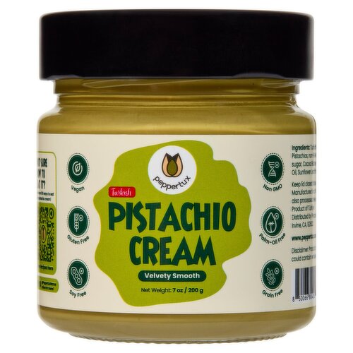 Peppertux Turkish Pistachio Cream, 7 oz