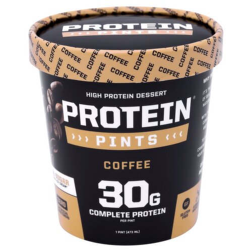 Protein Pints Coffee High Protein Dessert, 1 pint
