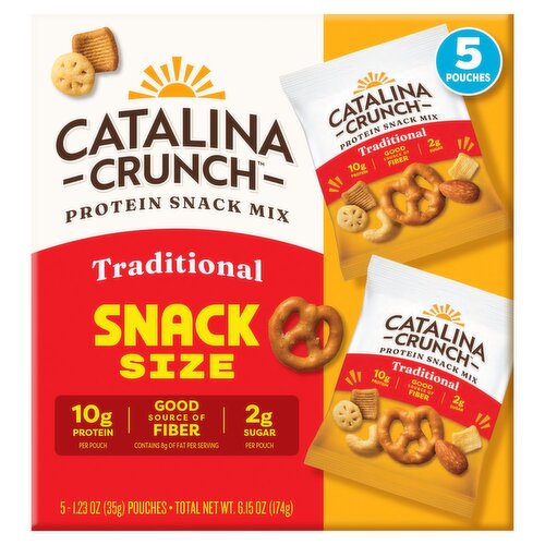 Catalina Crunch Traditional Protein Snack Mix Snack Size, 1.23 oz, 5 count