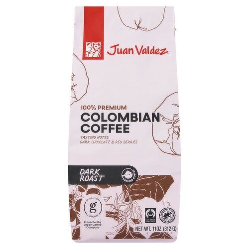 Juan Valdez 100% Premium Dark Roast Colombian Ground Coffee, 11 oz