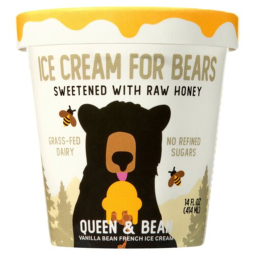 Ice Cream For Bears Queen & Bean Vanilla Bean French Ice Cream