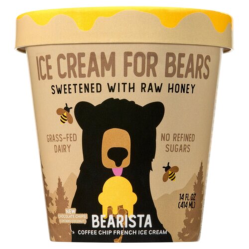 Ice Cream For Bears Bearista Coffee Chip French Ice Cream