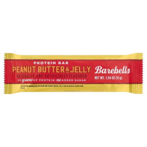 Barebells Peanut Butter & Jelly Protein Bar, 1.94 oz