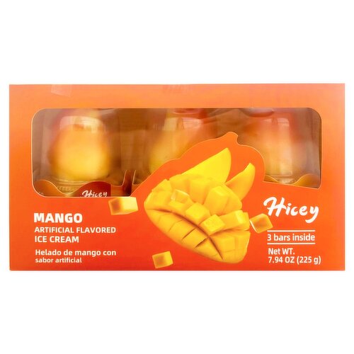 Hicey Mango Ice Cream, 3 count, 7.94 oz