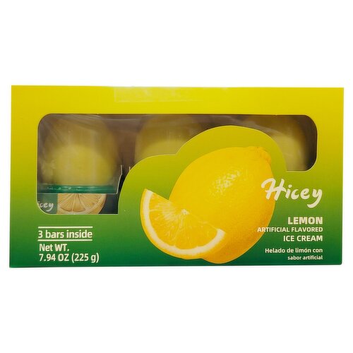 Hicey Lemon Ice Cream, 3 count, 7.94 oz